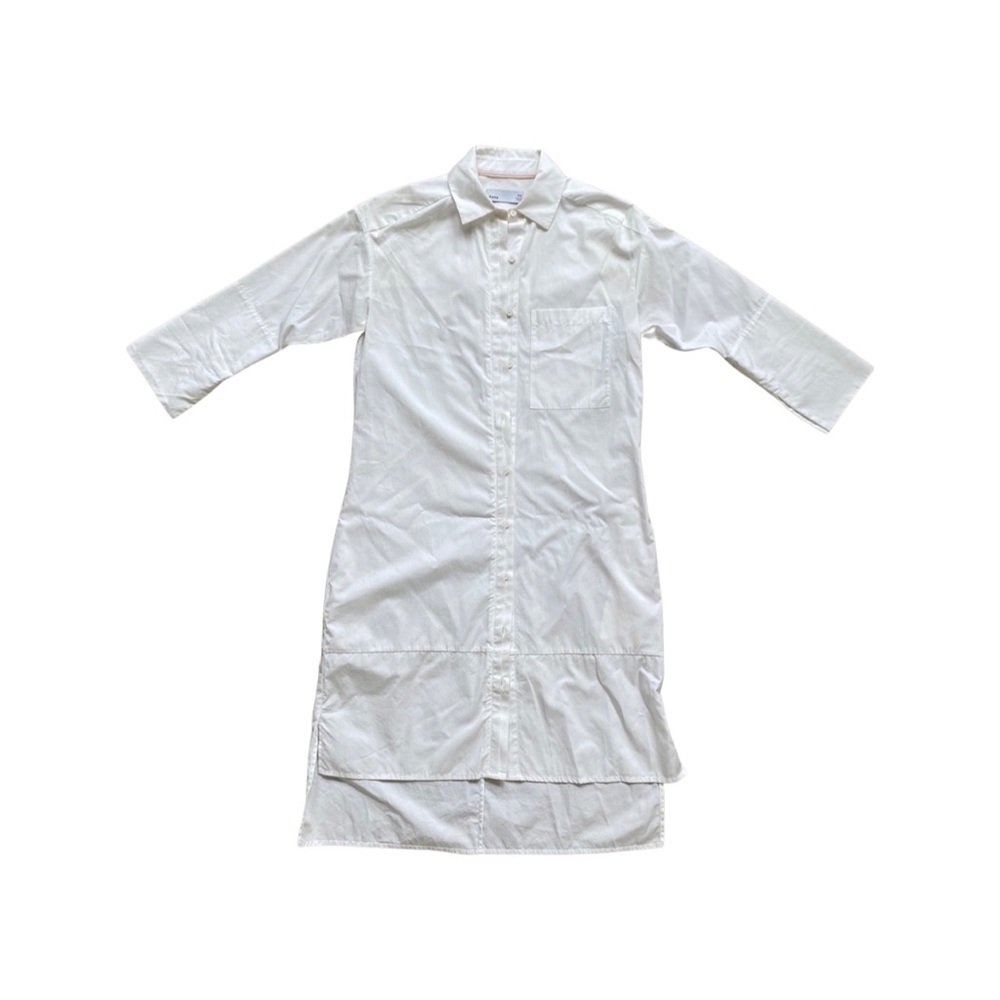 White Grana Shirt dress